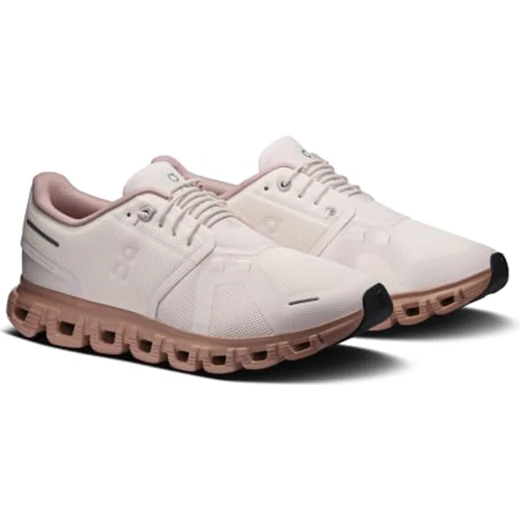 ON Running CLOUD 6 OYSTER | BISCUIT, Laufschuhe mit CloudTec®-Dämpfung, atmungsaktivem Mesh-Obermaterial, Größe 42 – Bild 7