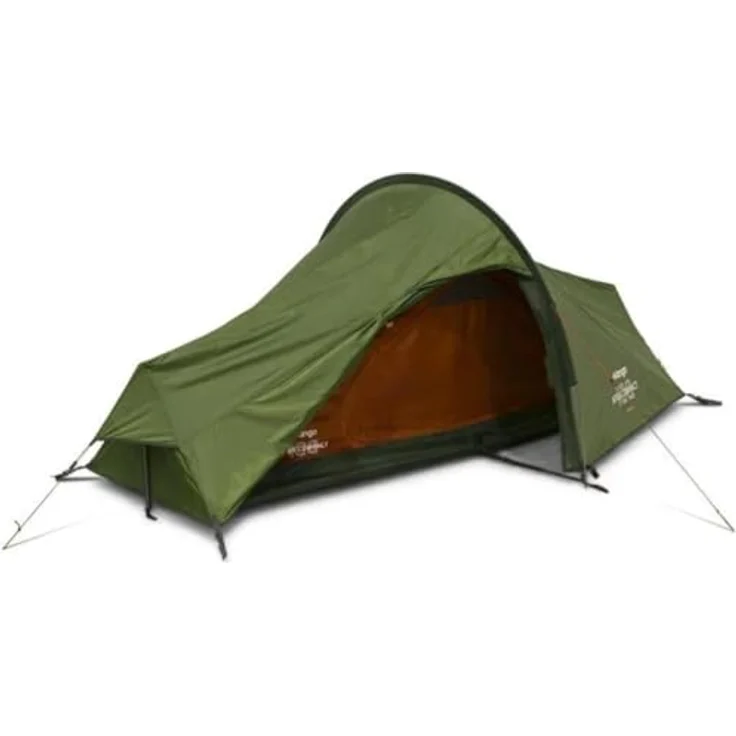 Vango Apex Compact 100, leichtes 1-Mann-Zelt mit Protex Eco Ripstop-Außenzelt, Tunnelzeltkonstruktion, Waldgrün – Bild 1