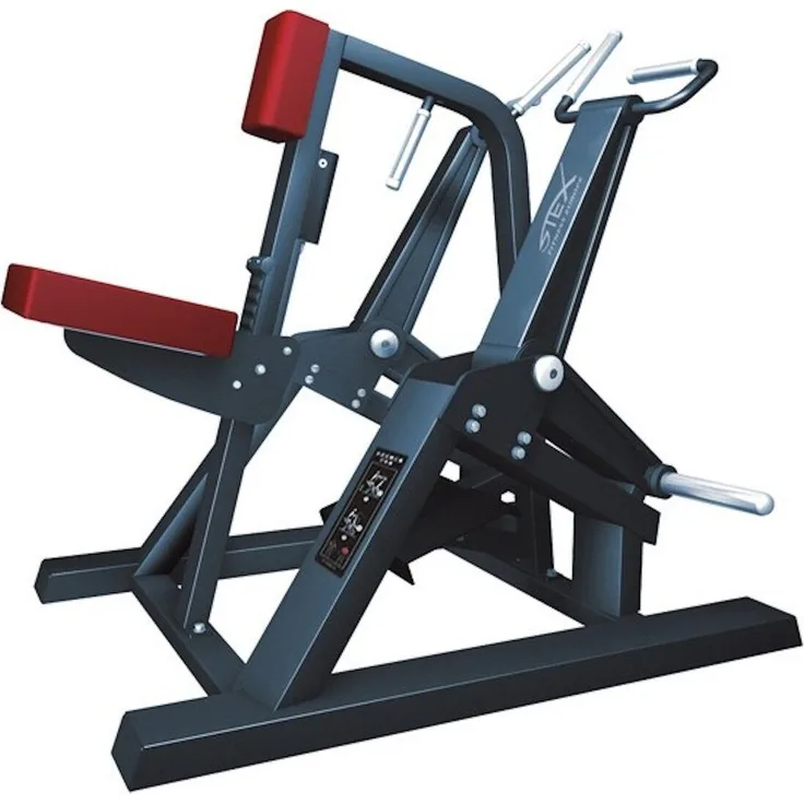 Stex Fitness Europe STEX PLATE-LOADED Rowing, Kraftstation für Rücken Training im Homegym & Gym, Belastbar und platzsparend