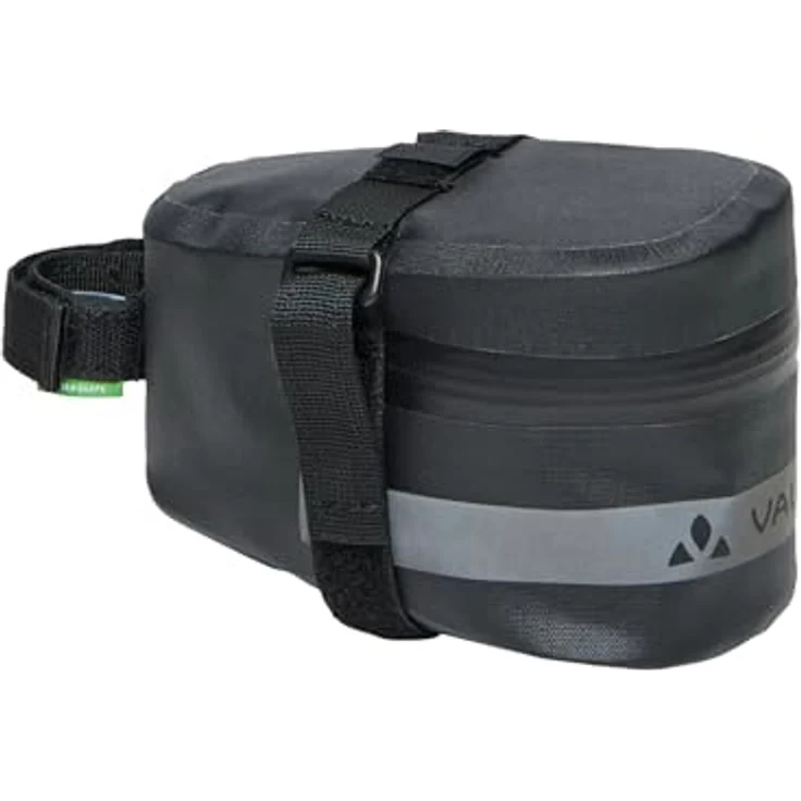 Vaude Tool Proof L, wasserdichte Satteltasche mit 1,3 l Volumen und praktischer Klettbefestigung, schwarz – Bild 1