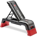 Reebok Steppbrett, verstellbare Plattform für Heimtraining mit Neigungs- und Höhenverstellung, 121 x 33 x 35 cm