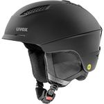 uvex Ultra MIPS Skihelm für Damen und Herren, robuster MIPS-Schutz, wechselbare Innenausstattung, All Black matt, 51-55 cm