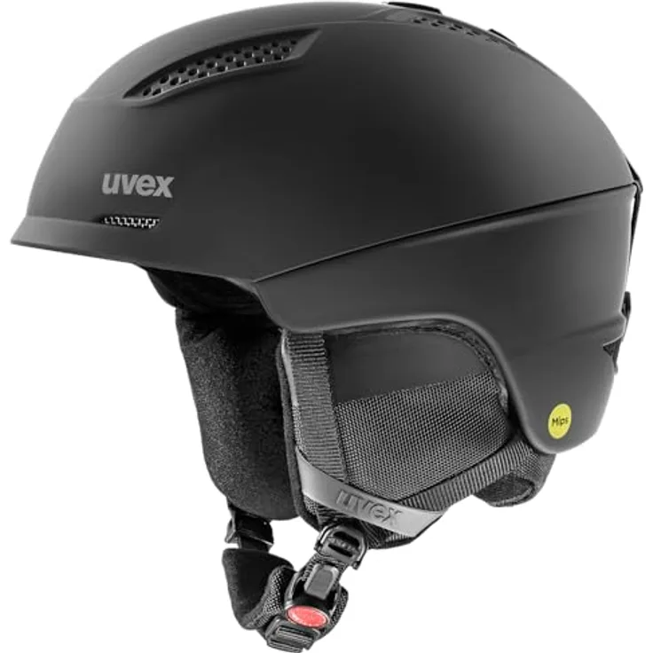uvex Ultra MIPS Skihelm für Damen und Herren, robuster MIPS-Schutz, wechselbare Innenausstattung, All Black matt, 51-55 cm