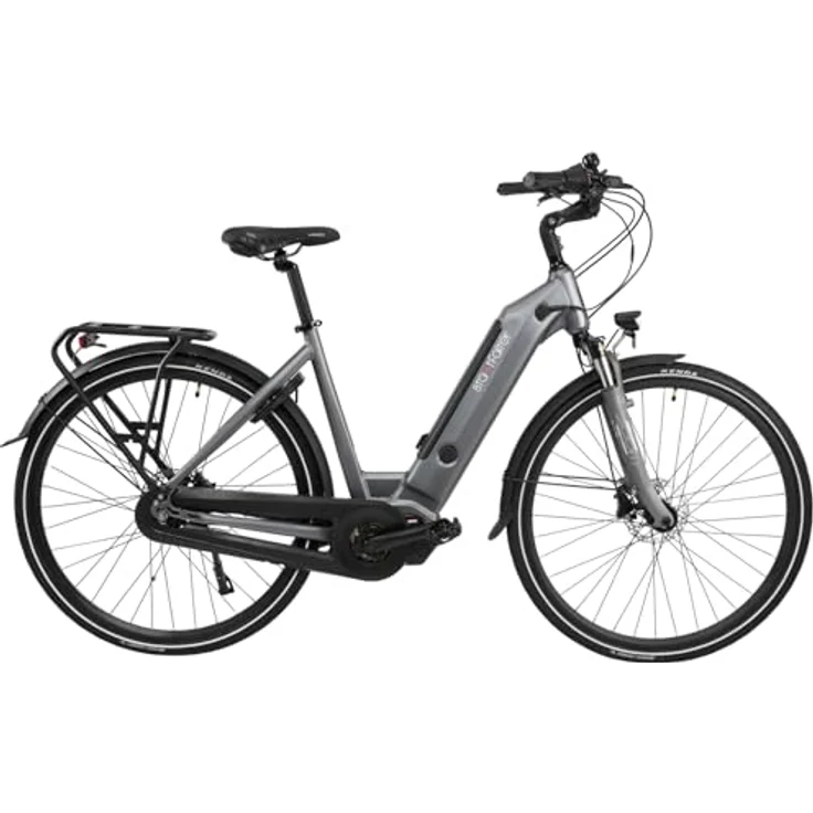 AsVIVA Stadtfalter E-Bike Hollandrad B14 I 28 Zoll Pedelec mit extra starkem LG-Akku I City-Fahrrad mit Mittelmotor für Damen & Herren (Grau) – Bild 1