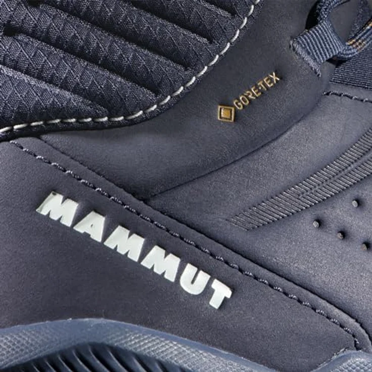 Mammut Nova Mid IV GTX, wasserdichter Wanderschuh aus terracare® Nubukleder, marineblau/braun, mit vibram® Sohle und GORE-TEX Membran – Bild 6