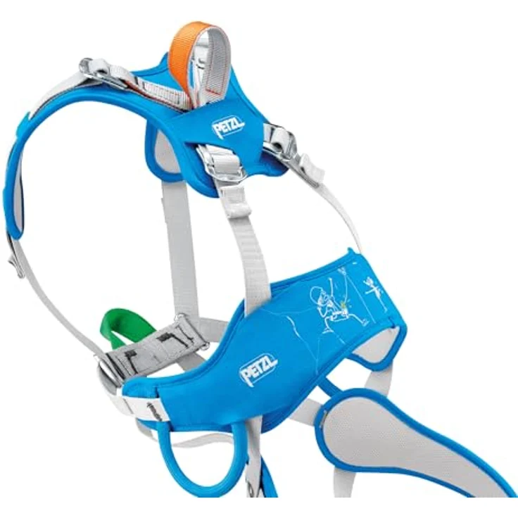 PETZL OUISTITI Klettergurt für Kinder, Blau, Einheitsgröße bis 30 kg, optimaler Tragekomfort mit halbstarrer Konstruktion – Bild 3