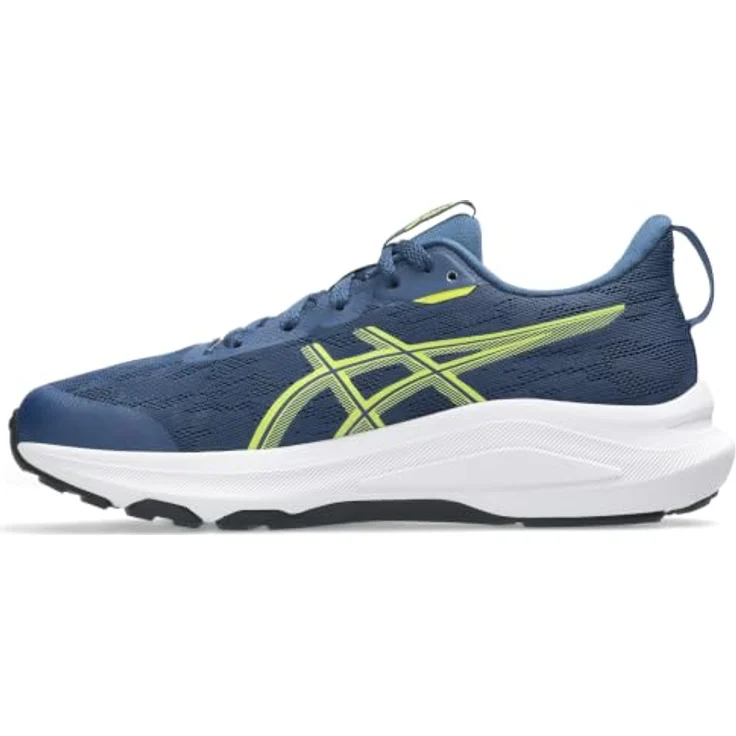 Asics GT-1000 14 GS, Stabilisierende Laufschuhe für Kinder mit GEL®-Dämpfung, Independence Blue/Neon Lime, Größe 37 – Bild 7