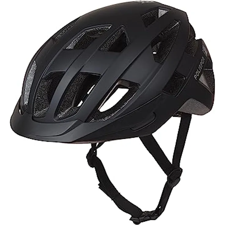 Polisport City-Move In-mold Velohelm, 58-61 cm, mit abnehmbarem Visier und Twin-Shell-Design, leicht und sicher
