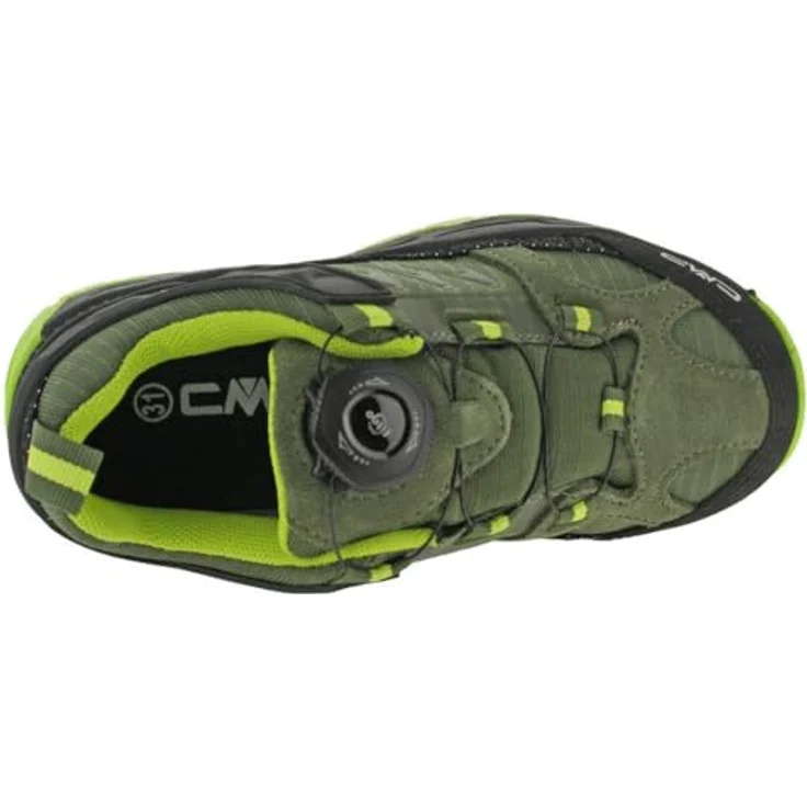 CMP Kids Kiruna Low Fitgo Trekking Shoes WP, wasserdichte Outdoorschuhe mit stabilisierender Dämpfung, Kaki-Acido, Größe 40 – Bild 6