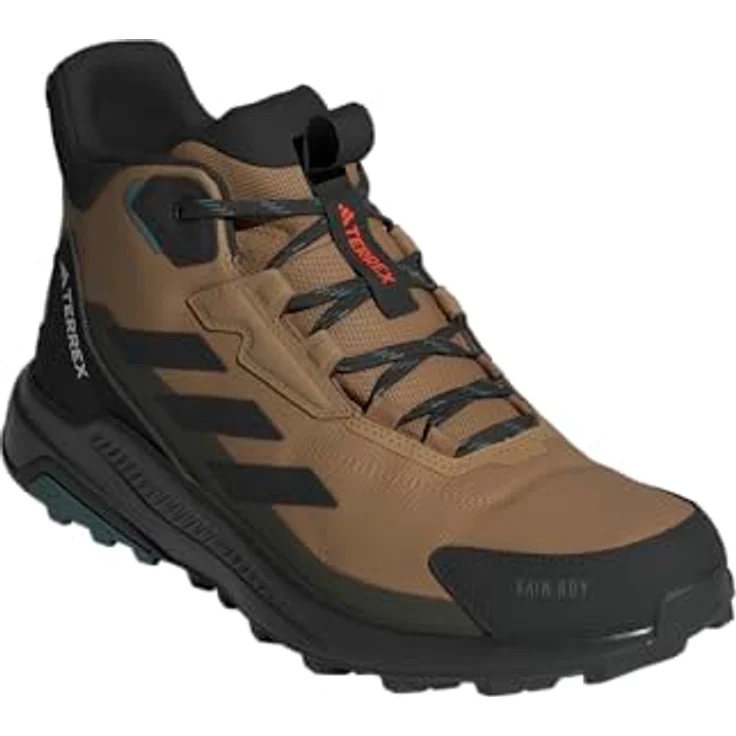 adidas TERREX ANYLANDER MID RAIN.RDY Wanderschuh wasserdicht, halbhoch, Traxion Außensohle, strapazierfähig, schwarz – Bild 5