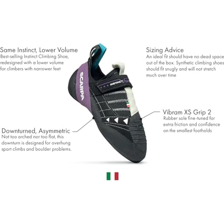 Scarpa Kletterschuh Instinct VSR LV, Unisex, hohe Sensibilität und exzellente Hook-Performance, Größe 42 – Bild 2