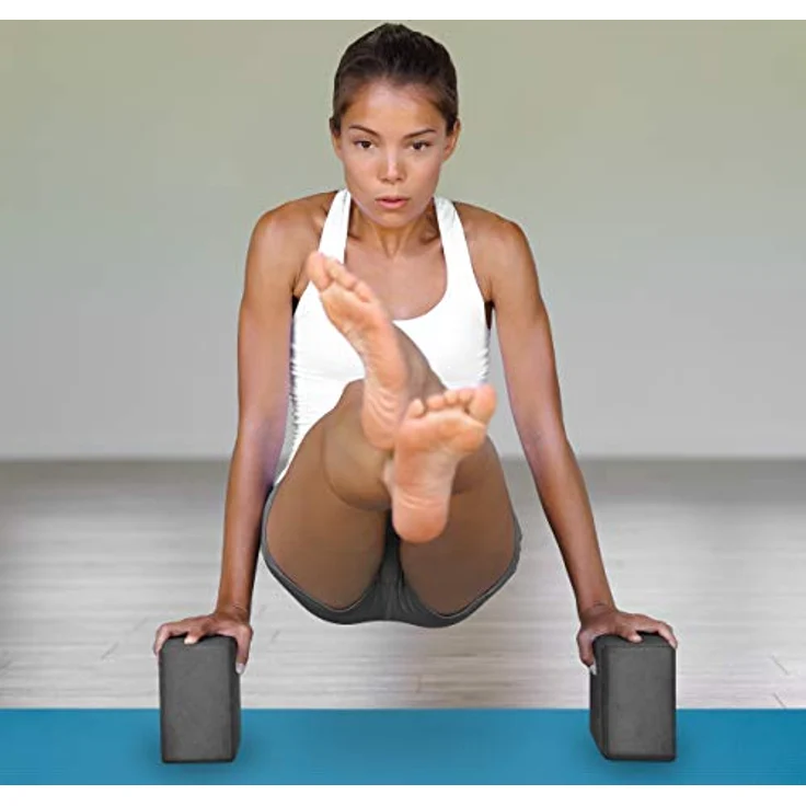 Relaxdays geposltert Yogamatte, rosa, M – Bild 5