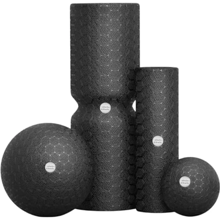 Liebscher & Bracht Original Faszien-Set, Faszienrolle und Faszienball (je 2 Stück), Made in Germany, inklusive Übungs-App