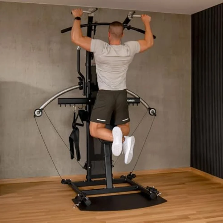 HAMMER Kraftstation BioForce Extreme Pro, Fitnessstation für zu Hause mit TNT-Widerstandstechnologie, 125 kg Zuggewicht, über 140 Übungen – Bild 4