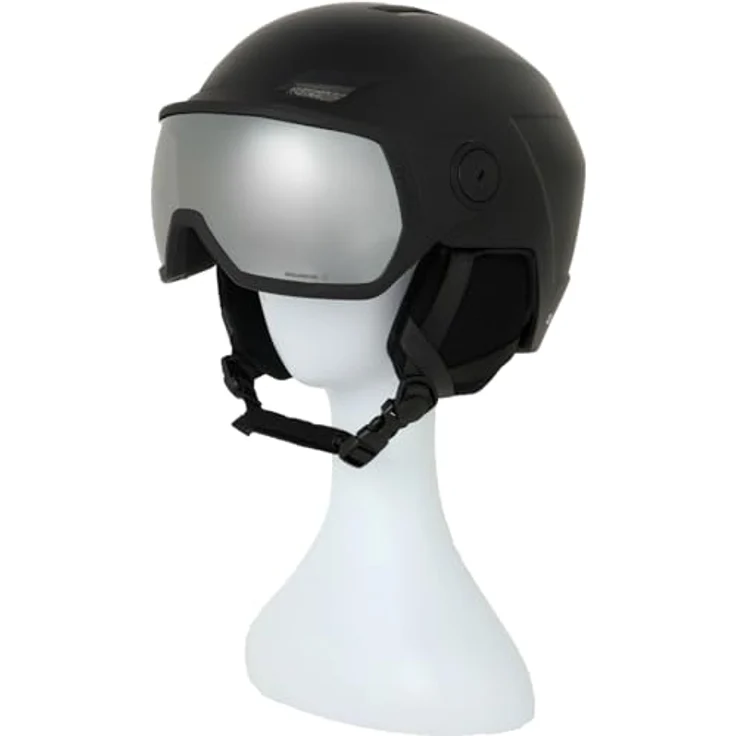 Salomon Herren Pioneer LT Visor Skihelm, Black, M - flacher, stylischer Visierhelm mit guter Passform und modernster Technologie. – Bild 1