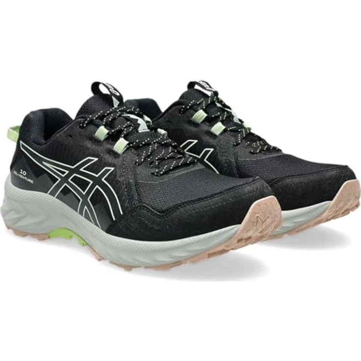 ASICS Gel Venture 10 W, Damen Trailrunningschuhe mit GEL™-Technologie und stark profiliertem Grip, Black/WisperGreen, Größe 38 – Bild 4