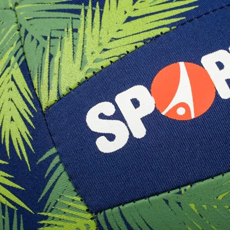 Sport-Thieme Neopren Soft-Beachvolleyball Neogrip, Griffig, Weich, Wasserresistent, Indoor/Outdoor, Ø 22 cm, 220 g, Grün-Blau/Gelb-Orange – Bild 5