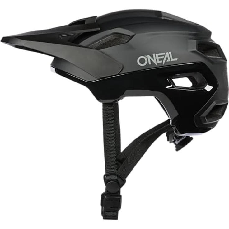 O'NEAL TRAILFINDER EVO Helmet, leichter Enduro- und Trailhelm mit Quin Ready Technologie, Solid schwarz, L/XL (59-63 cm) – Bild 7
