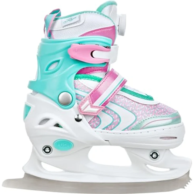 RAVEN 4in1 Inline Skates Lia Plus Mint, verstellbar von 27-30 (16,5-18,5 cm) mit LED-Rollen und robustem 3-fach-Verschluss – Bild 4