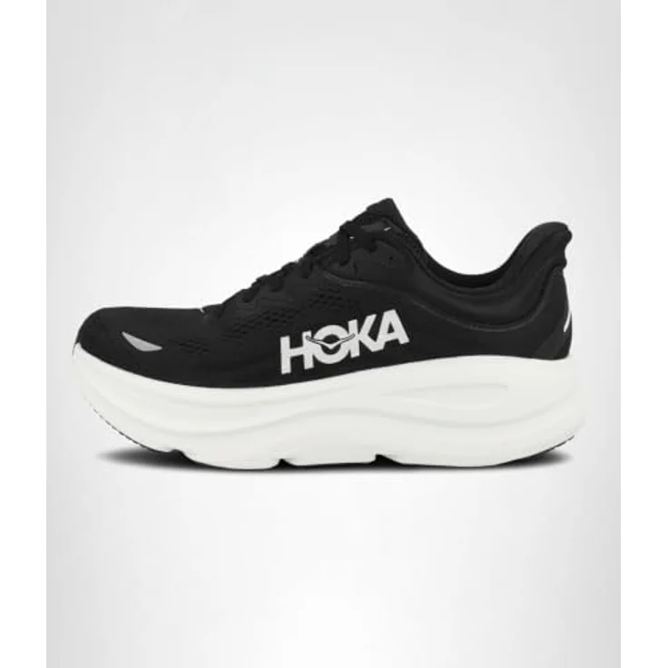Hoka One One M Bondi 9, Ultragedämpfter Laufschuh mit 3D-geformter Manschette, schwarz/weiß, Größe 47 1/3 – Bild 7