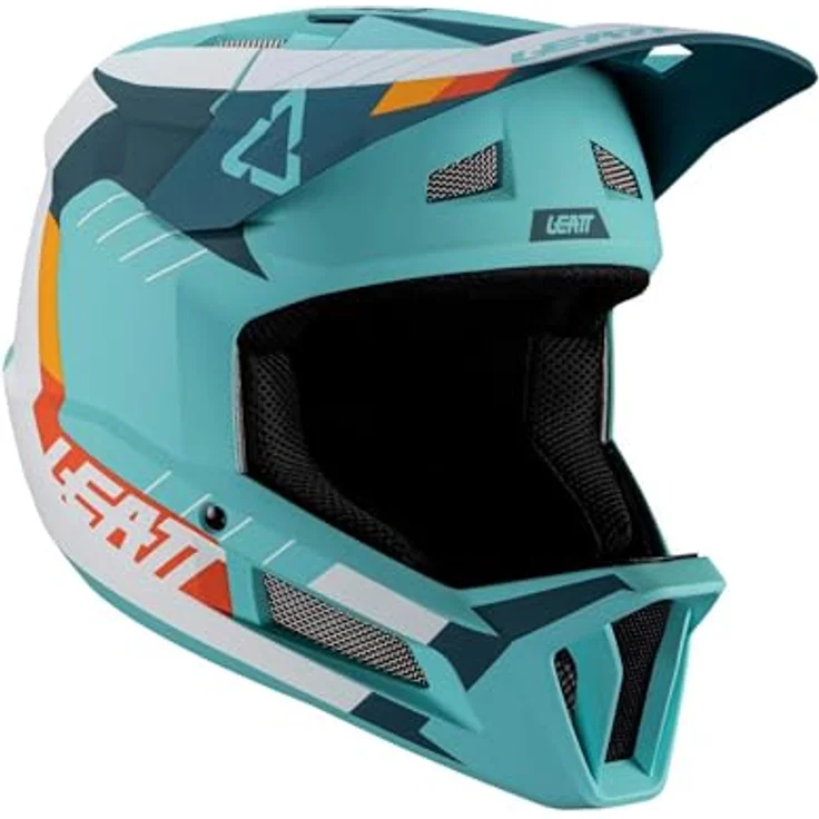 Leatt Helmet MTB Gravity 2.0, Vollgesichtshelm mit 360°-Turbinen-Technologie, weiß/rot, Größe L – Bild 9