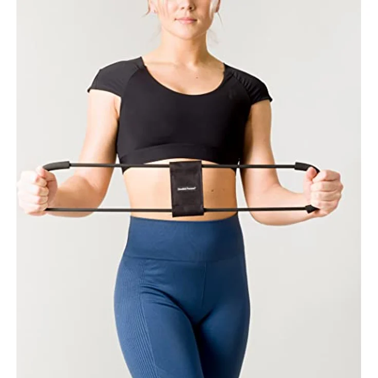 Swedish Posture Trainer Exercise Band 3in1, normales Widerstandsband aus EVA und Latex, schwarz – Bild 5
