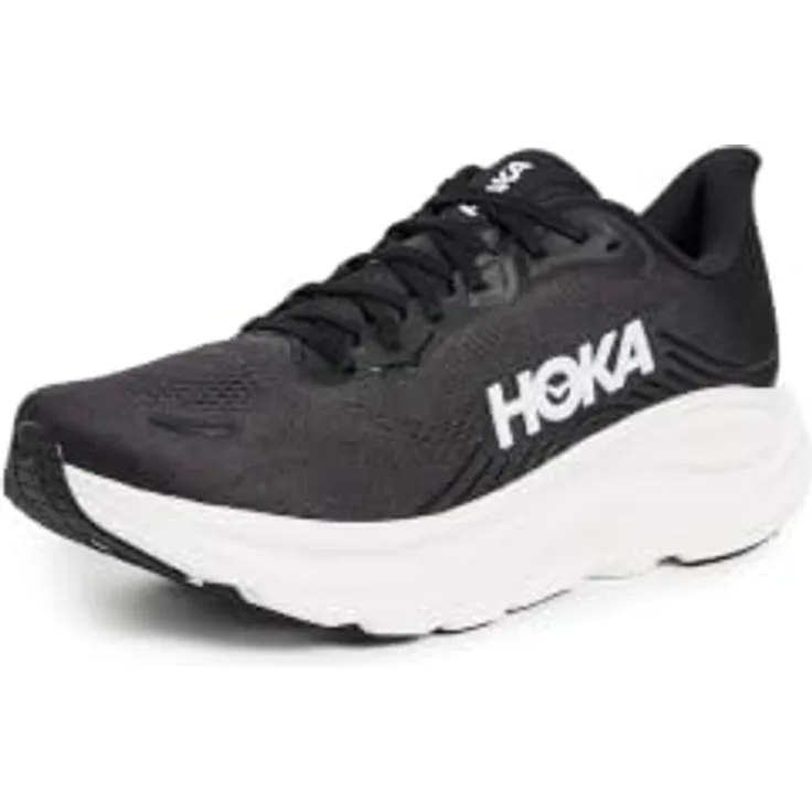 Hoka Clifton 11 Laufschuhe Herren, Neutrale Laufschuhe mit Mesh-Obermaterial, dämpfender EVA-Zwischensohle und reflektierenden Details, grau