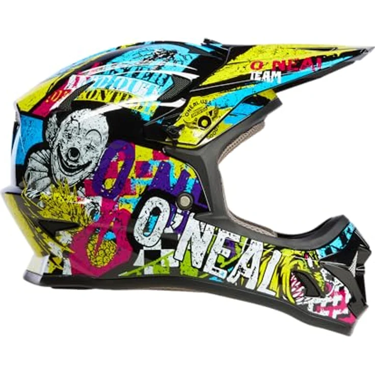 O'NEAL Kids Bike Helm Sonus Riotulti M, Sicherheit und Komfort für Kinder, 48/50 cm, mehrfarbig mit optimierter Belüftung – Bild 5