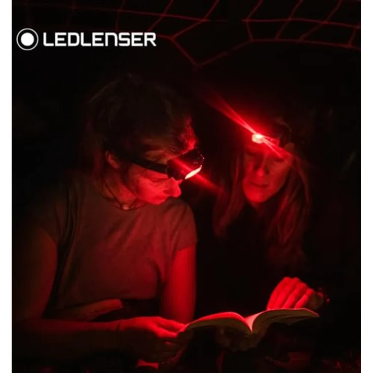 Ledlenser HF4R Core, wiederaufladbare Stirnlampe mit 500 lm, drei Helligkeitsstufen und rotem Frontlicht, schwarz – Bild 9