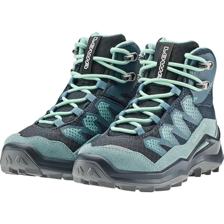 Lowa MADDOX PRO GORE-TEX MID JR, wasserdichter Wanderschuh mit hochgezogenem Schaft und Gummi-Profilsohle – Bild 2