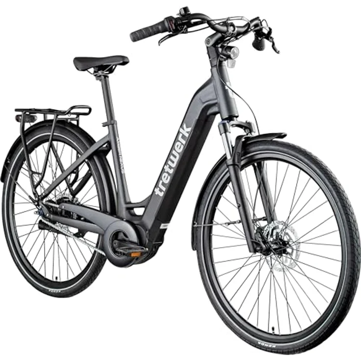 Tretwerk Amber Nexus E-Bike Damen, 28 Zoll Elektrofahrrad mit 550 Wh Akku, Shimano 8-Gang-Nabenschaltung, Tiefeinsteiger für Körpergröße 155 - 185 cm – Bild 1