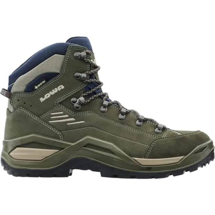 LOWA Herren Wander- & Bergschuhe 6C6F77615F333131393136, wasserdicht mit GORE-TEX®, Veloursleder, grün, Größe 41 1/2 EU – Bild 1