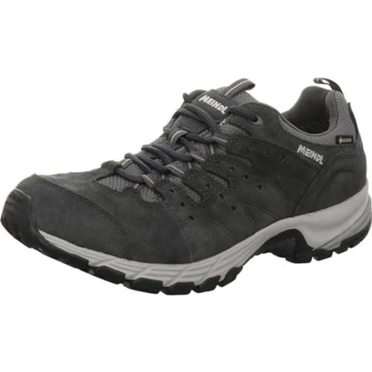 Meindl Rapide GTX, Wanderschuhe aus Velourleder in Grau, Größe 46.5, weit geschnitten – Bild 1