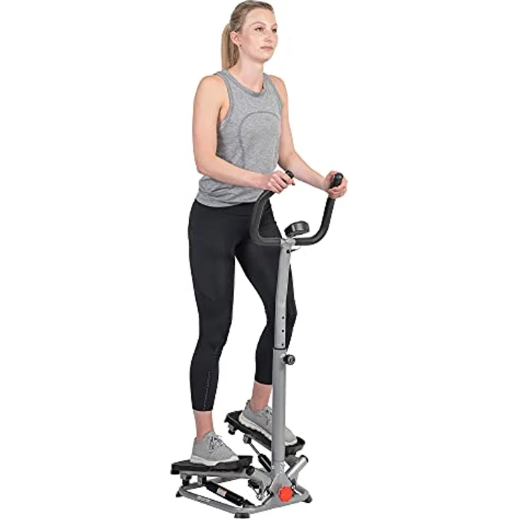 Sunny Health & Fitness Silberne Drehstufensteppermaschine mit Handgriff SF-S020027 – Bild 1