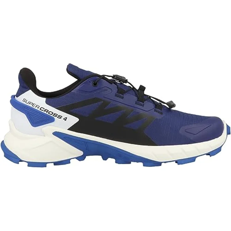 Salomon Supercross 4 Herren Wanderschuh, Trailrunning-Schuhe mit Contagrip®-Außensohle, blau, Größe 8 – Bild 3
