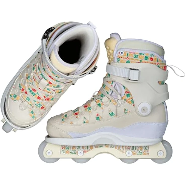 Iqon Montre Livingston Pro Skate, Rollschuhe mit MYFIT Prime Futter, glasfaserverstärktem Kunststoff, höhenverstellbar, Größe 46, braun – Bild 4