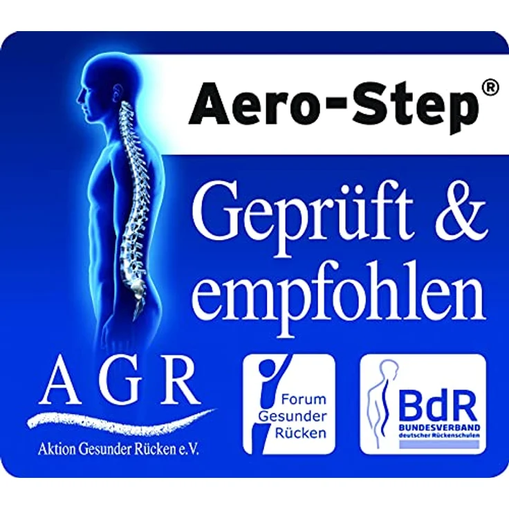 Togu Unisex Togu Aero-step, Blau Gleichgewichts- und Koordinationstrainer, Luftgefülltes Trainingsgerät – Bild 5