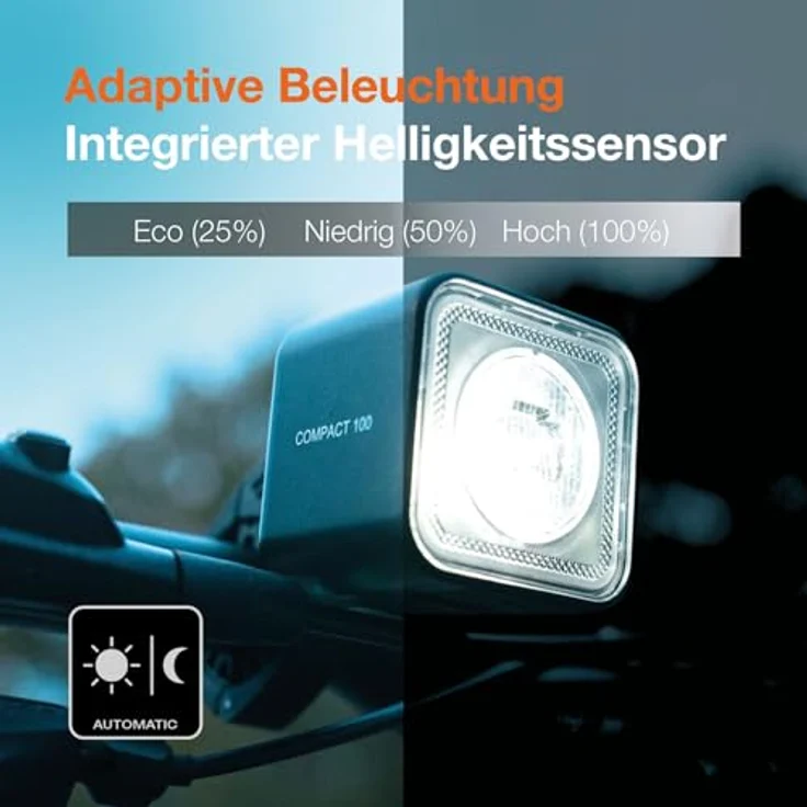 OSRAM Fahrradbeleuchtung Set LED, kraftvolle Ausleuchtung bis zu 95 Meter, integrierter Helligkeitssensor – Bild 8