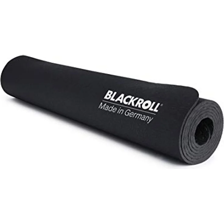 Blackroll Yogamatte 5 mm, rutschfeste Trainingsunterlage mit optimaler Dämpfung, schwarz – Bild 3