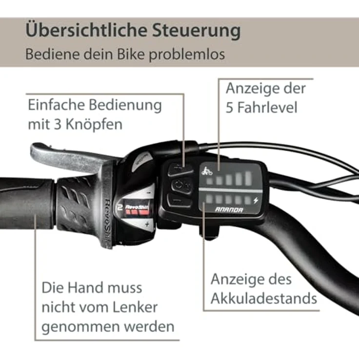 Agon Avesa E Bike Trekkingrad Damen Herren mit Nabenmotor Pedelec Trekking Fahrrad 21 Gang, StVZO Beleuchtung, Aluminium Diamantrahmen - Blau – Bild 7