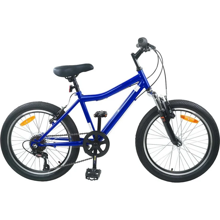 vidaXL Kinderfahrrad 24 Zoll, 6-Gang, für 8-12 Jahre, grün, mit Aufbauanleitung