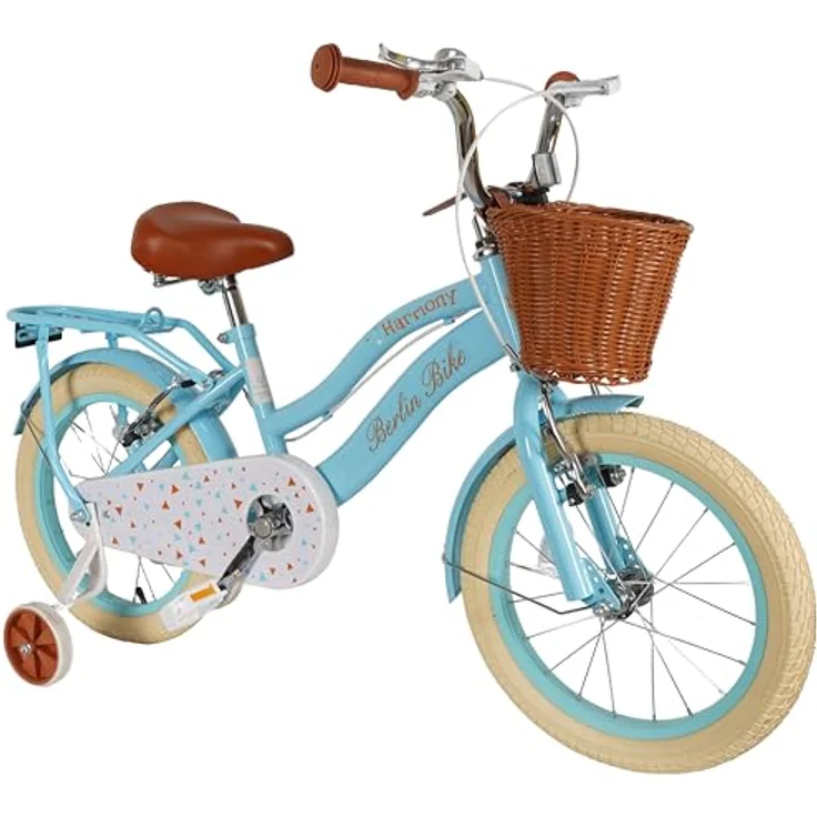 BERLIN BIKE Kinderfahrrad Harmony 16 Zoll, mit Stützrädern und Frontkorb, 1 Gang, für Jungen und Mädchen, fördert spielerisch Balance und Motorik – Bild 4