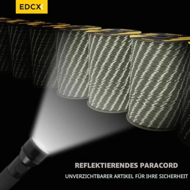EdcX Paracord 550 Typ III 4 mm, reißfest bis 250 kg, 7 Kern-Stränge, 100% Nylon, 35+ Farben, verfügbar in 10/15/30/50/100/300 m | Survival-Seil, Fallschirmschnur, Zeltleine | Made in EU – Bild 4