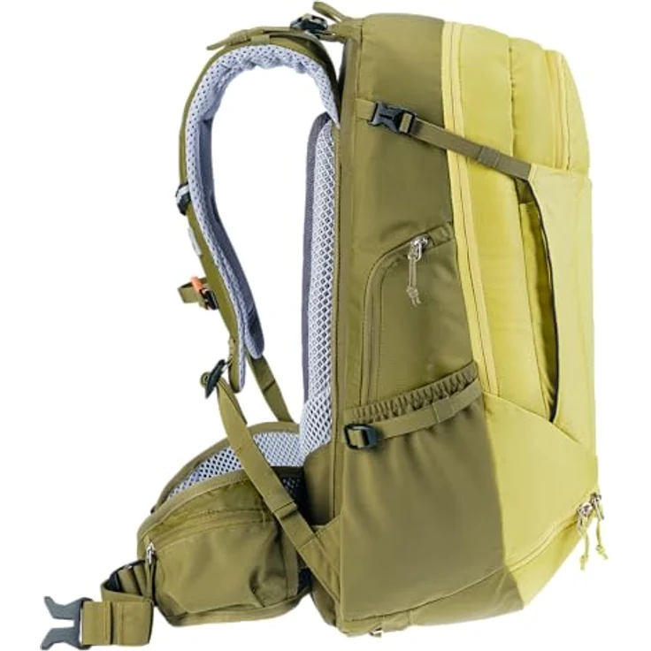 Deuter Herren Trans Alpine 30 Fahrradrucksack, Sprout-cactus, 30 L, mit Airstripes Rückensystem und elastischer Frontstecktasche – Bild 3