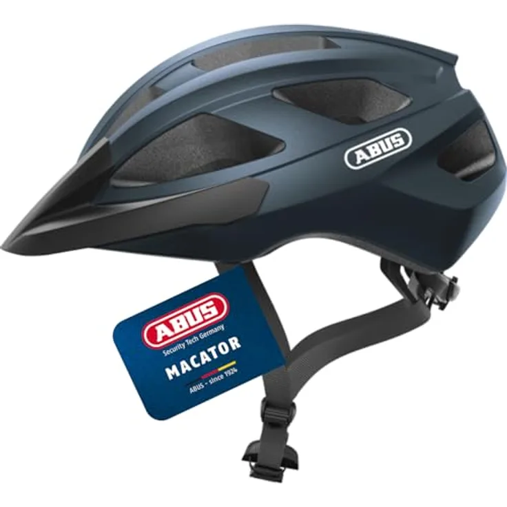 Abus Macator, Velohelm (52 - 58 cm) mit komfortabler Polsterung und guter Ventilation, verschiedene Farben erhältlich