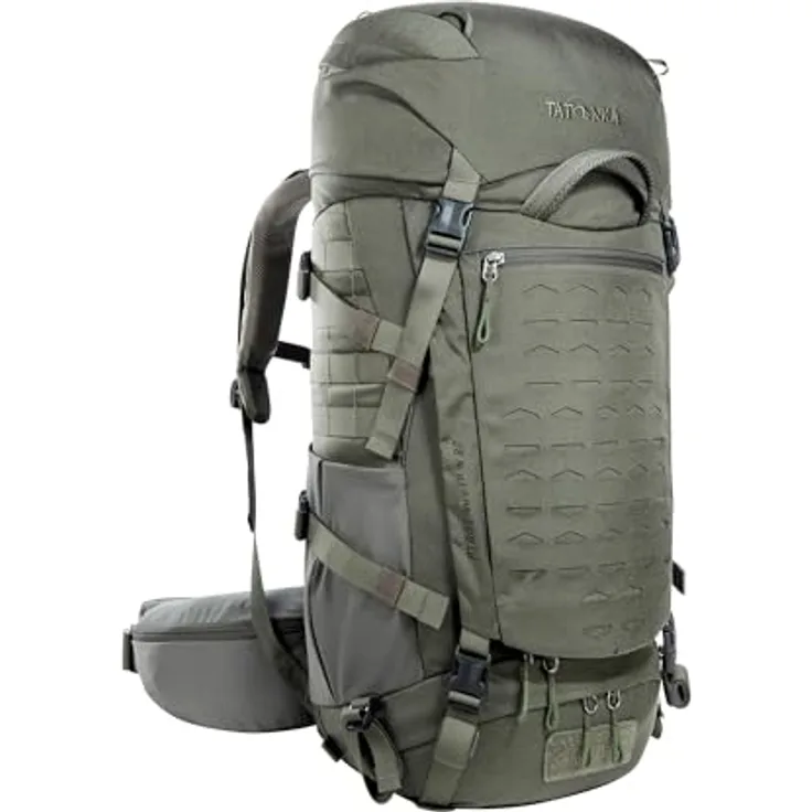 Tatonka Pyrox Wanderrucksack, 70 cm, stone grey olive, 100% Polyamid, kompakte Maße 29 cm x 22 cm