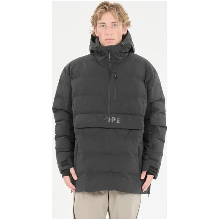 Slope Thumper Insulated Anorak, Herren Skijacke mit 10.000 mm Wassersäule, winddicht, schwarz, Größe S