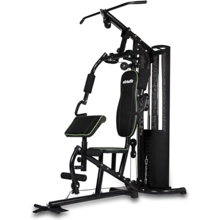 VirtuFit KH100 Kraftstation, Multifunktions Home Gym mit Latzugturm, Pull-Up Maschine und Platzsparendem Design
