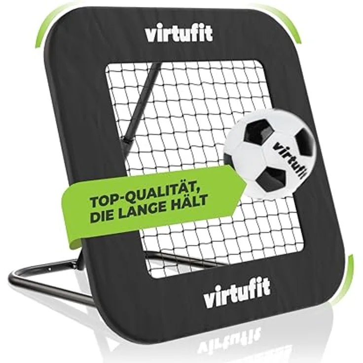 VirtuFit Fußball-Rebounder, verstellbar & klappbar, ideal für Kindertraining & Technikübungen, 84 x 84 cm