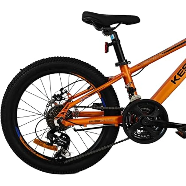 Keskin HT MTB1 20" Kinder-Mountainbike, 21-Gang Shimano, 2.35" Luftreifen, Scheibenbremsen, Aluminiumrahmen, Neongrün – Bild 5
